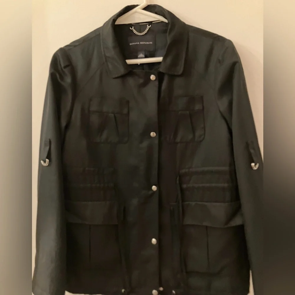 Banana Republic Women’s Black Military Jacket Size M